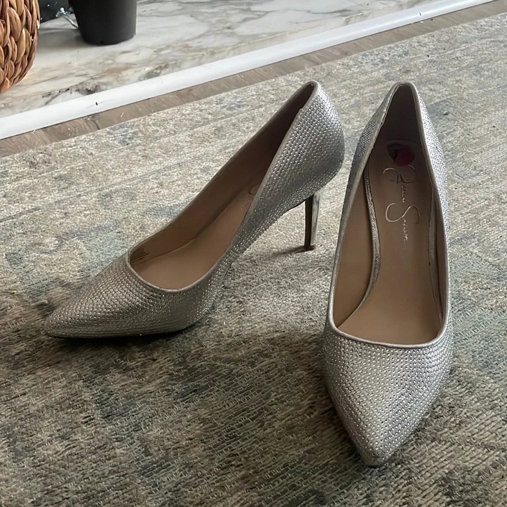 Jessica Simpson sparkle Heels - Picture 1 of 5
